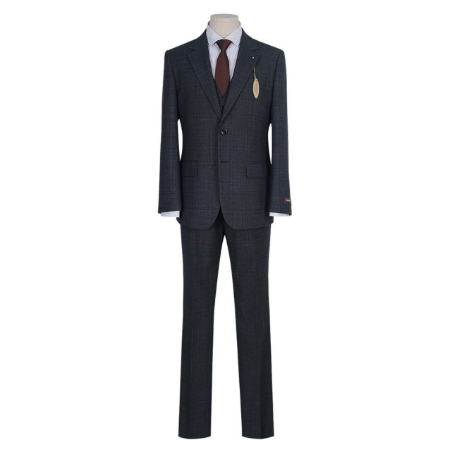 베이직핏 울 그레이체크  프리미엄 정장세트 B233SUSW048 435,000원