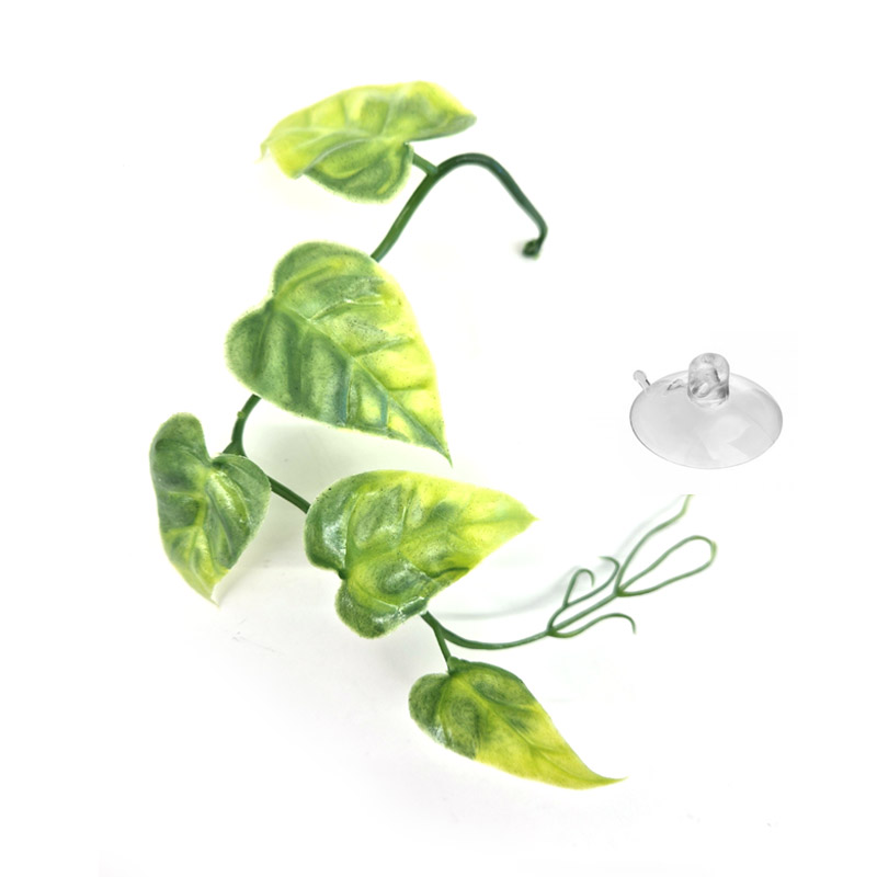 나뭇잎 넝쿨 크레스티드게코 도마뱀 양서류 파충류 사육장 꾸미기 인조풀 인조나뭇잎 3,500원