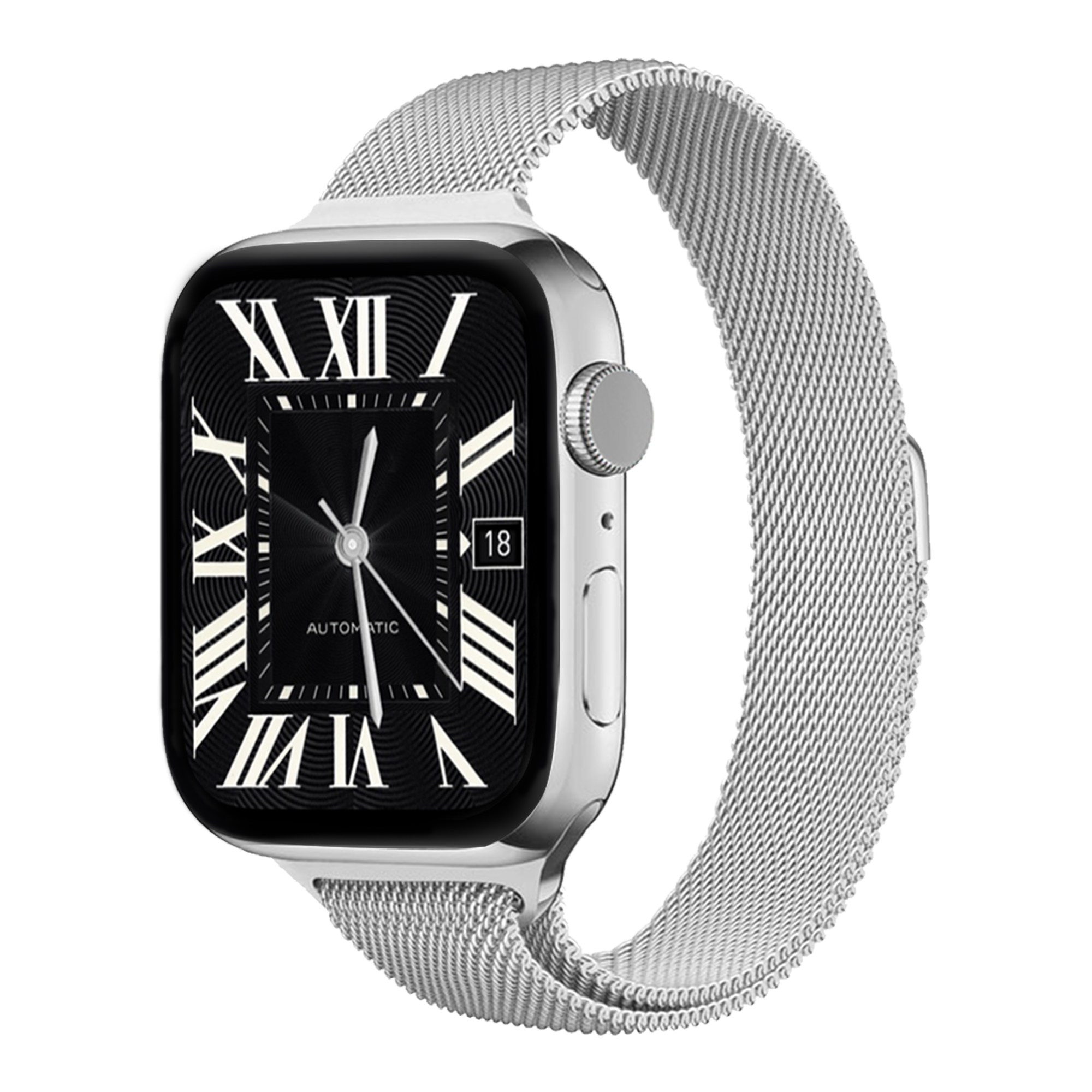 사라밴드 애플워치 호환 밀레니즈 마그네틱 슬림 스트랩, 02. 실버, 1개 9,900원