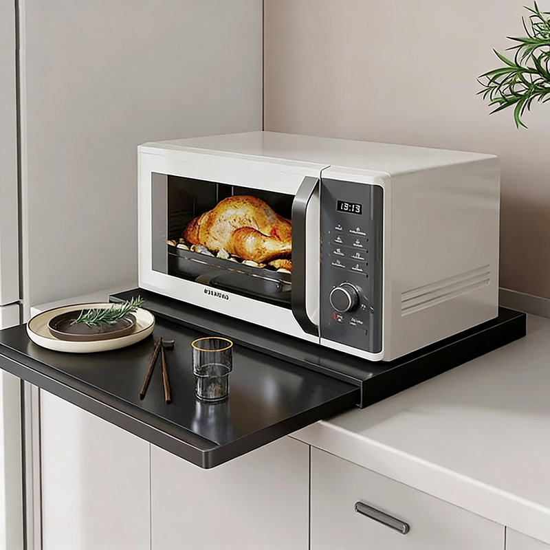 Alemon 전자레인지 오븐 겸용 확장 슬라이딩 받침대, 검정색 21,000원