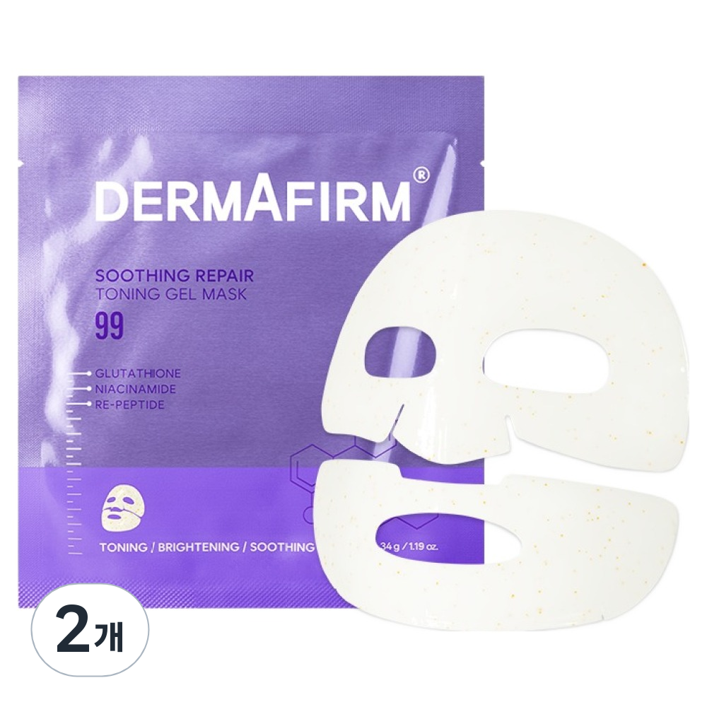더마펌 수딩 리페어 토닝 겔 마스크팩 R4, 2개, 1개입 9,000원