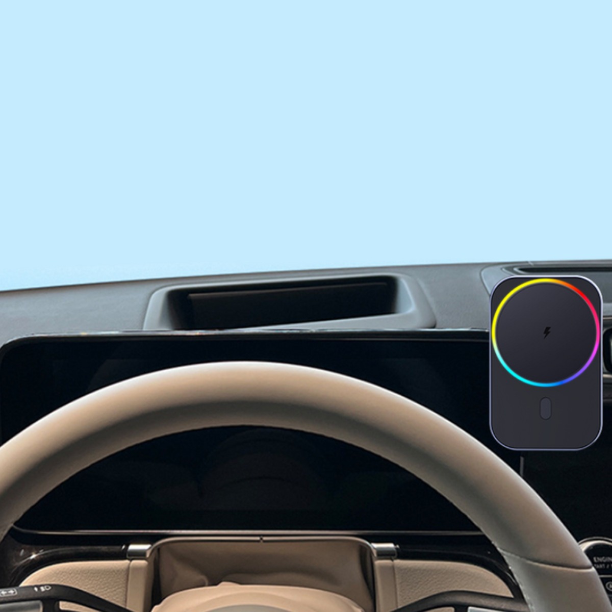 지시그니처 벤츠 S클래스 W223 2021~ 맥세이프 Qi2 쿨링팬 핸드폰 아이폰 무선충전 거치대 S26P-YS, 블랙, 1개 49,900원