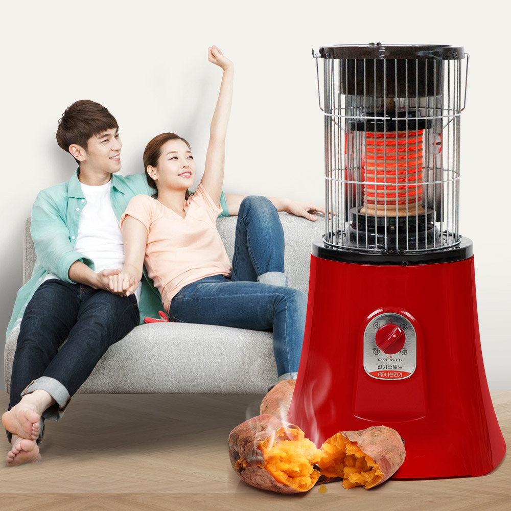 나산 전기 스토브 NS-9292A NS-9293 황토보빈 히터 생황토 전기 난로 스토브 원적외선 고구마 조리용기 가정용 사무실 업무용 난방기 나산전기 초음파 국산 118,000원