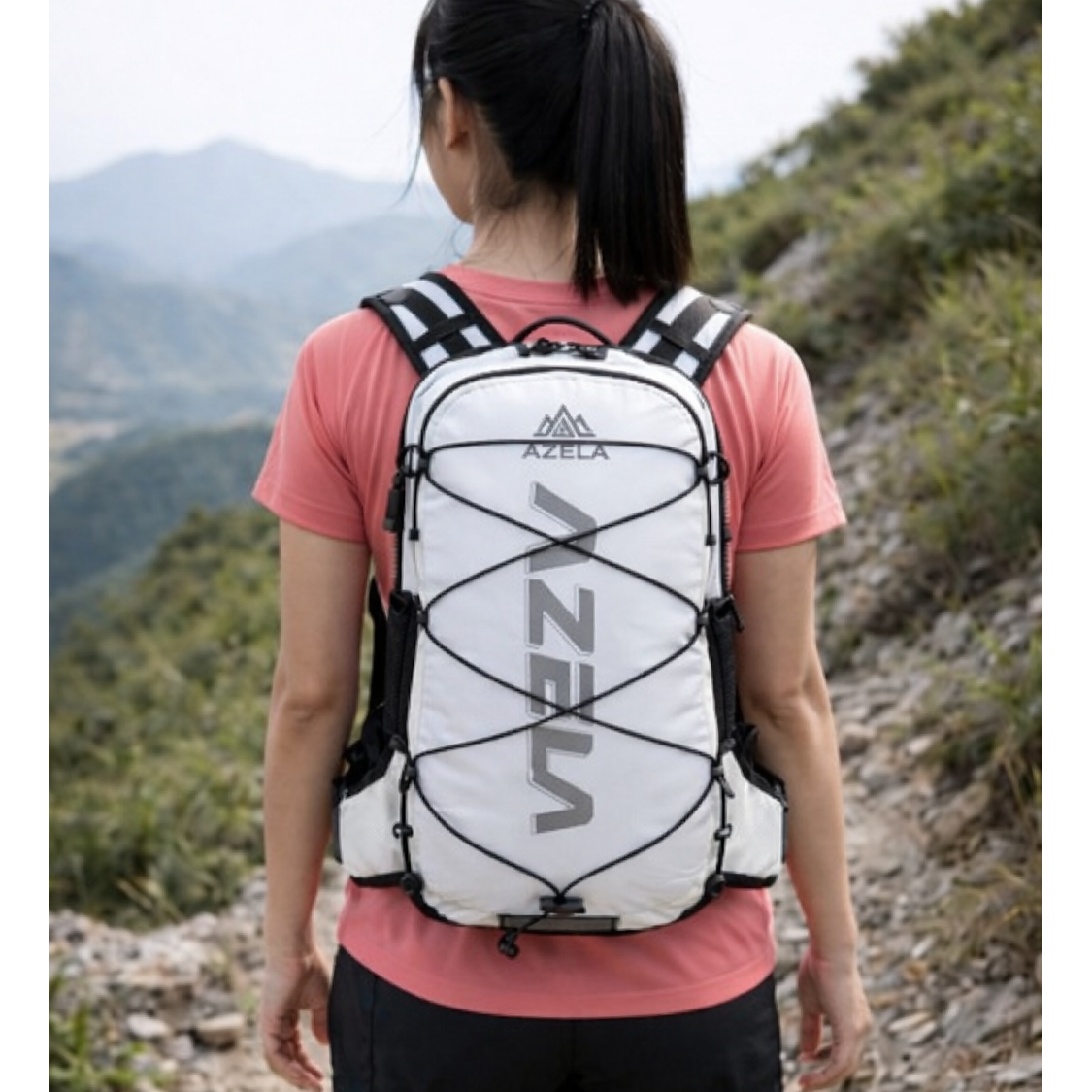 AZELA 초경량 등산 백팩 12L 통기성 좋은 하이드레이션 가방 트레킹 러닝 겸용 42,500원