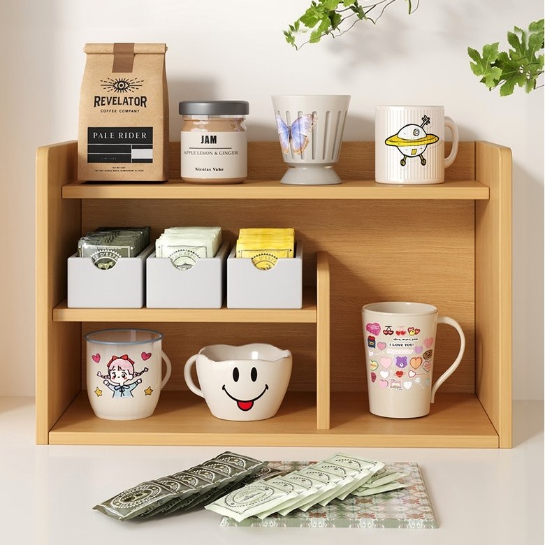 SPEEDBOX 다용도 책상용 2단식 수납선반 60*27*40CM, 2단, 원목색 32,980원