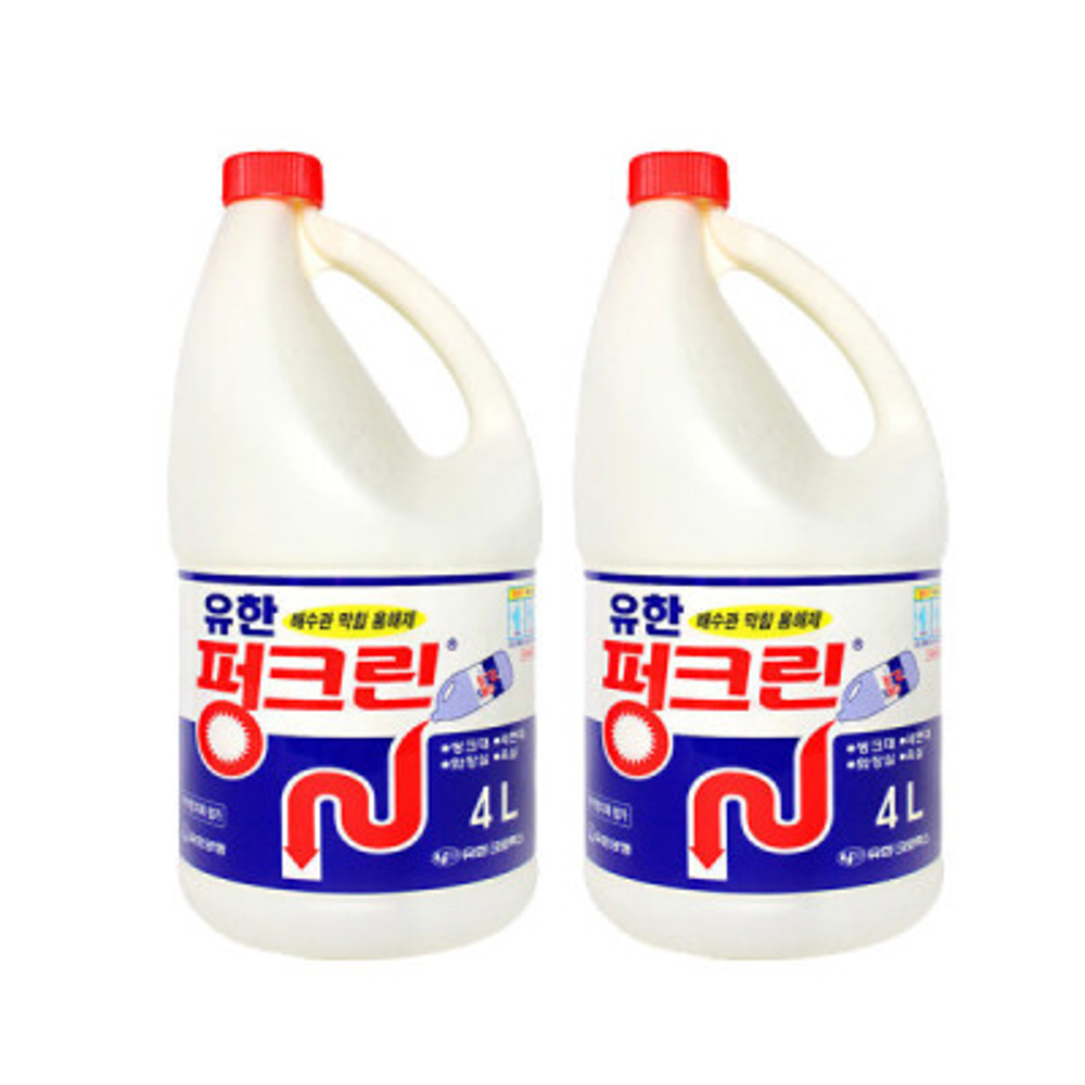 유한락스 펑크린 4L 2개 /배수구클리너 배수구세정제 락스 19,900원
