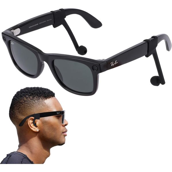 보이스 포커스 프라이버시 이어 팁 레이밴 메타1세대2세대 웨이페러스카일러헤드라이너레이밴 메타 디스플레이오클리 HSTN반다르 노 임팩트 충전기 볼륨 증가 스마트 안경 액세서리 37,300원