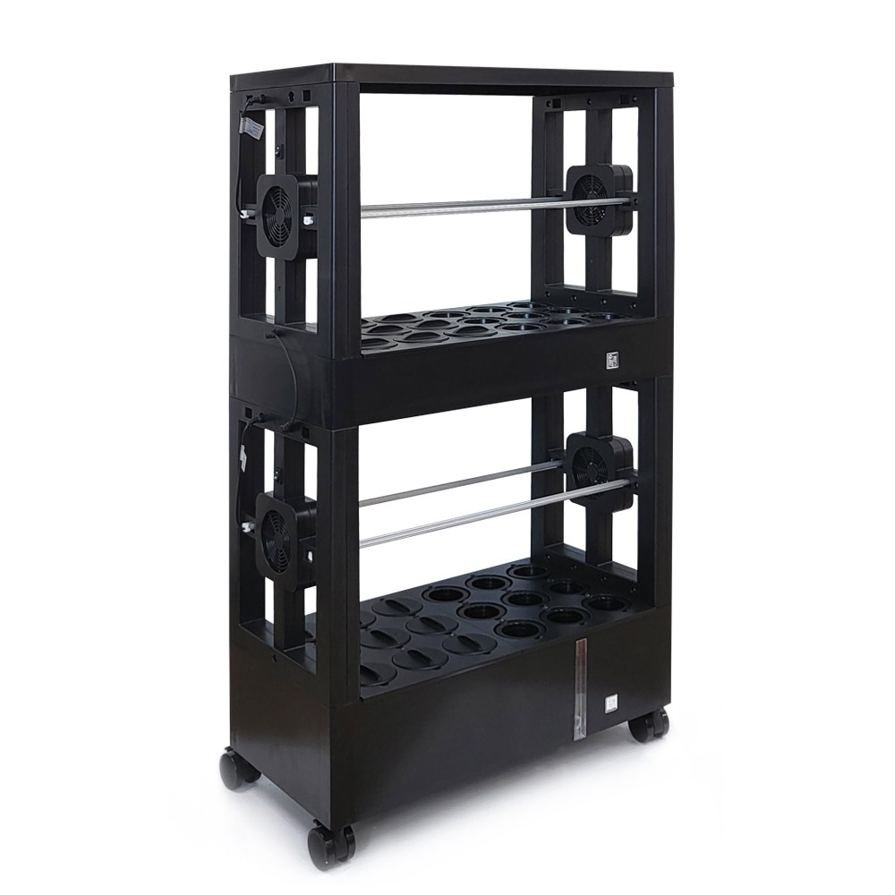 수경팜 수경재배기 2단 국내제작/조달청/학교장터 등록 가정용 매장전시 체험학습용 식물재배기 스마트팜 단수 조절 가능, 1개 395,000원