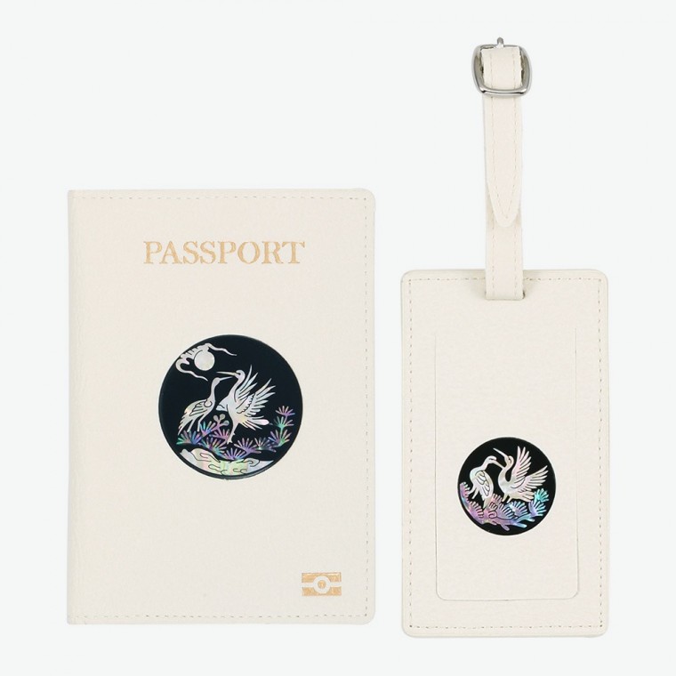 송학 나전 한지가죽 여권지갑 네임택 세트 캐리어네임택 골프백네임택 75,150원