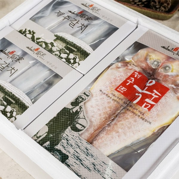 [설명절선물세트] 제주직송 제주어가 갈치 옥돔 모둠 1호 은갈치 특대 2마리+참옥돔 대왕 3마리 139,000원