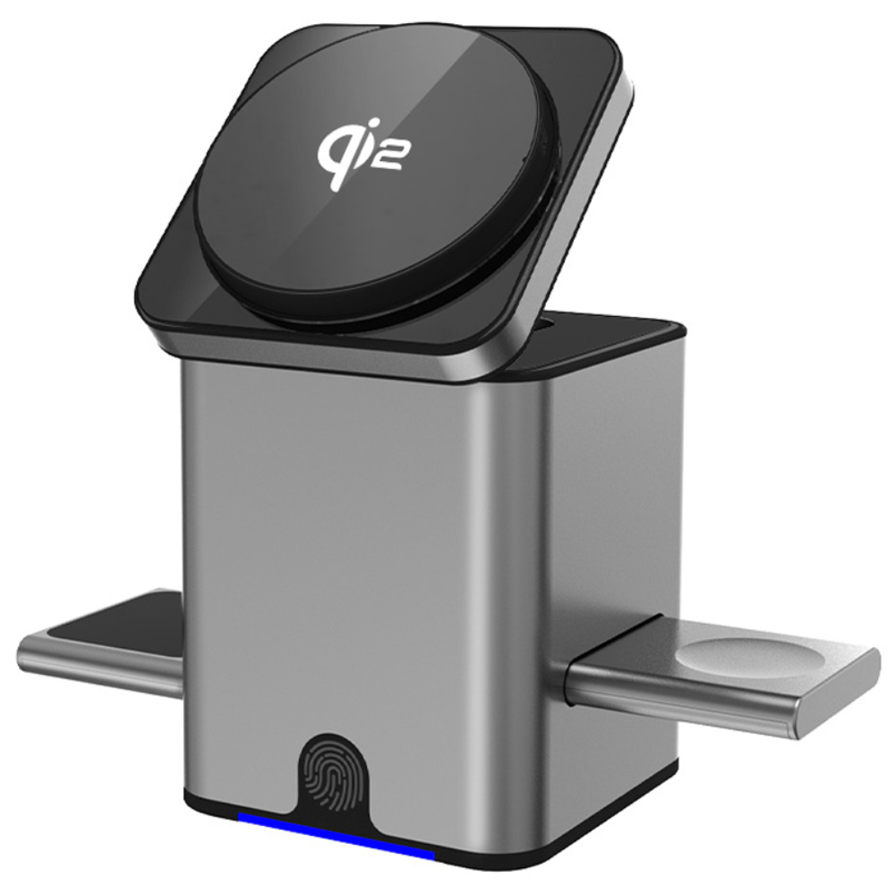 YOKOSOO 무선충전기 맥세이프 회전 팝업 자석 고속 Magsafe 15W 고속충전, 회색 76,000원