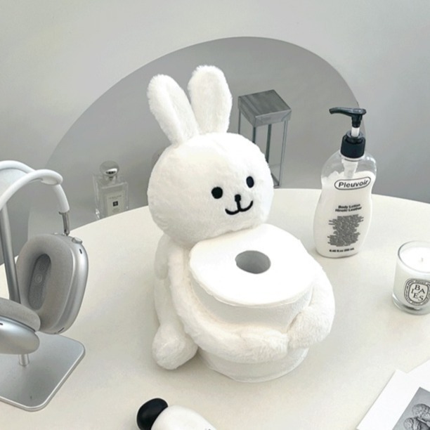 데미무드 허그 레빗 두루마리 휴지케이스, 화이트, 1개 11,400원