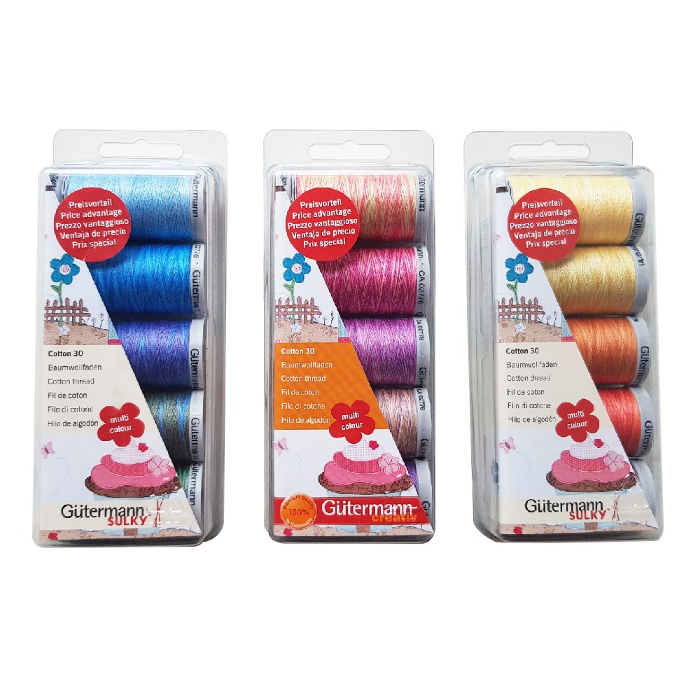 구터만 면복합사 Cotton30, 300m 세트(5색상) 45,000원