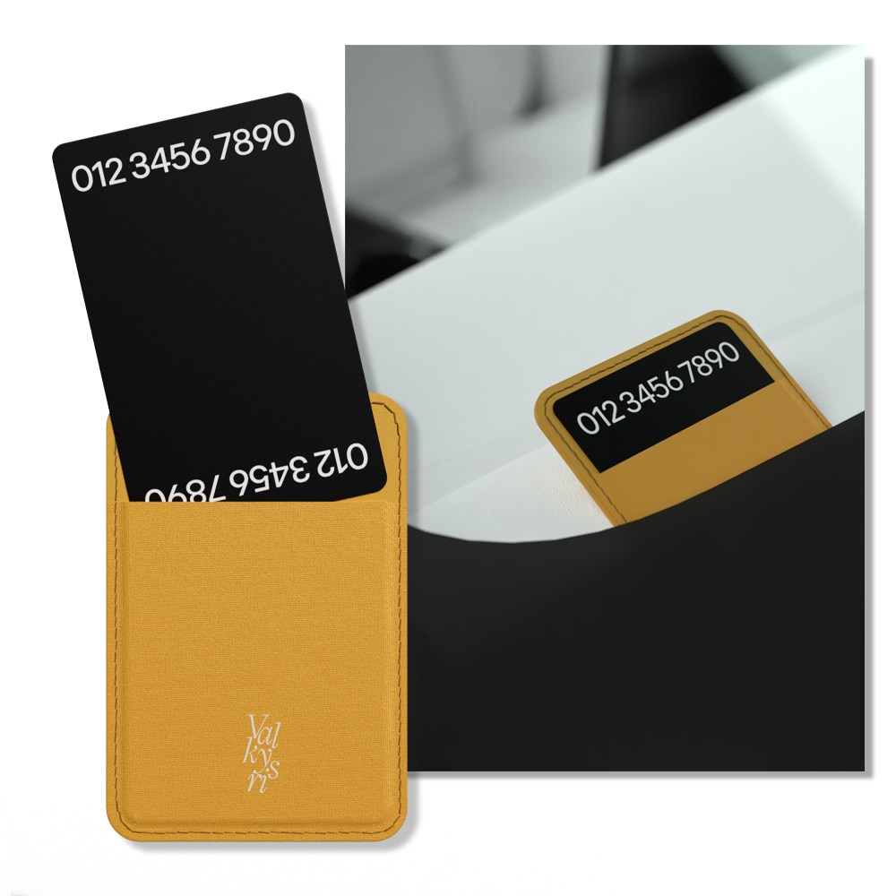 발키리스 쓰윽 양면 끼우는 주차번호판, 1개, 아말피옐로우 20,000원