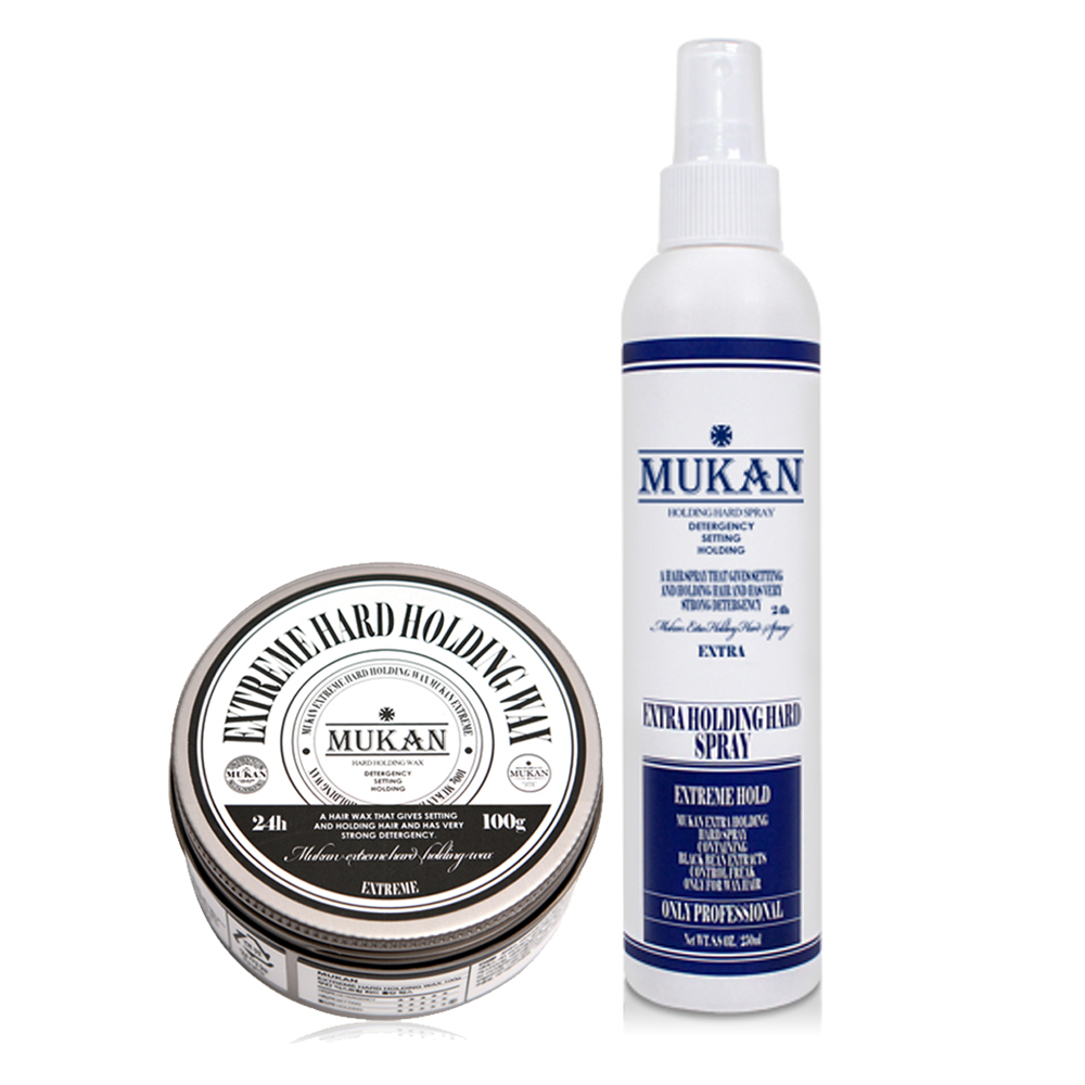 무칸 익스트림 하드 홀딩 왁스 100g + 스프레이 250ml 세트, 1세트 22,300원
