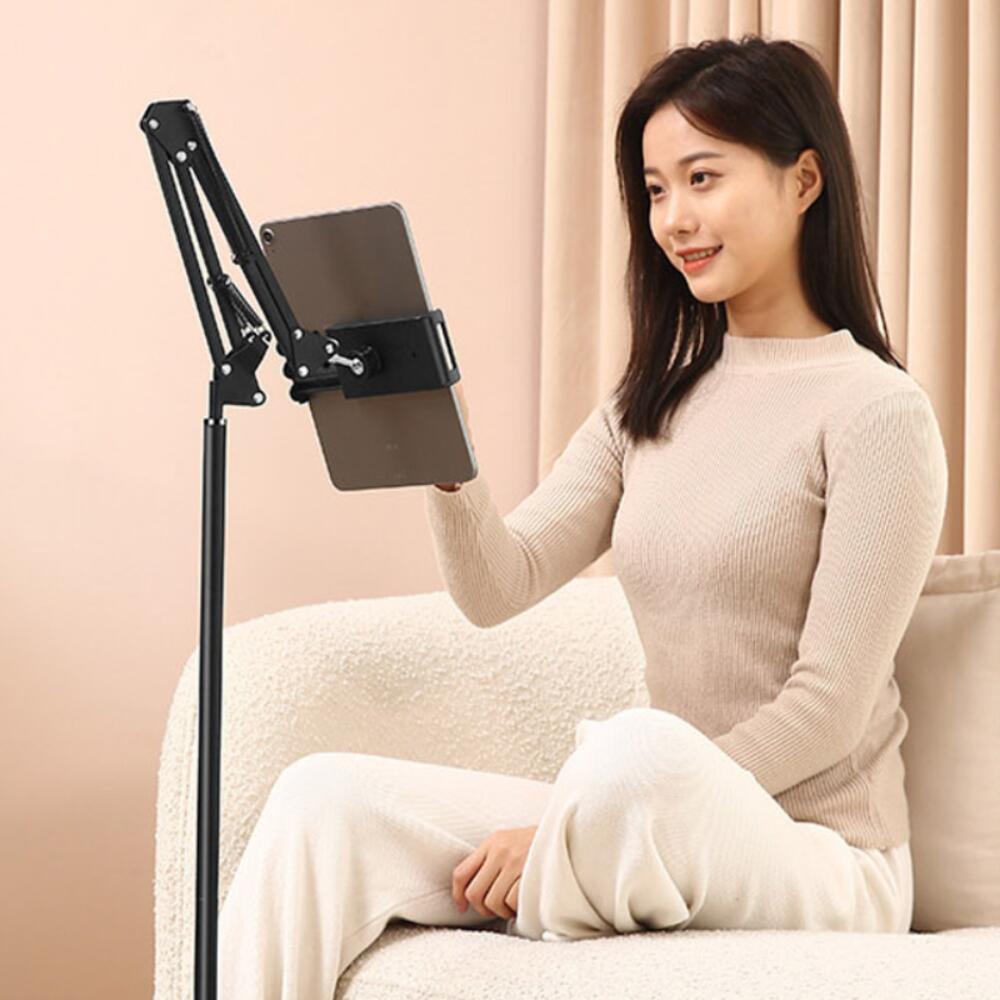 롱태블릿거치대 스탠드형 휴대폰 긴 자바라 홀더 받침대 135cm 접이식 180도 각도조절 31,800원