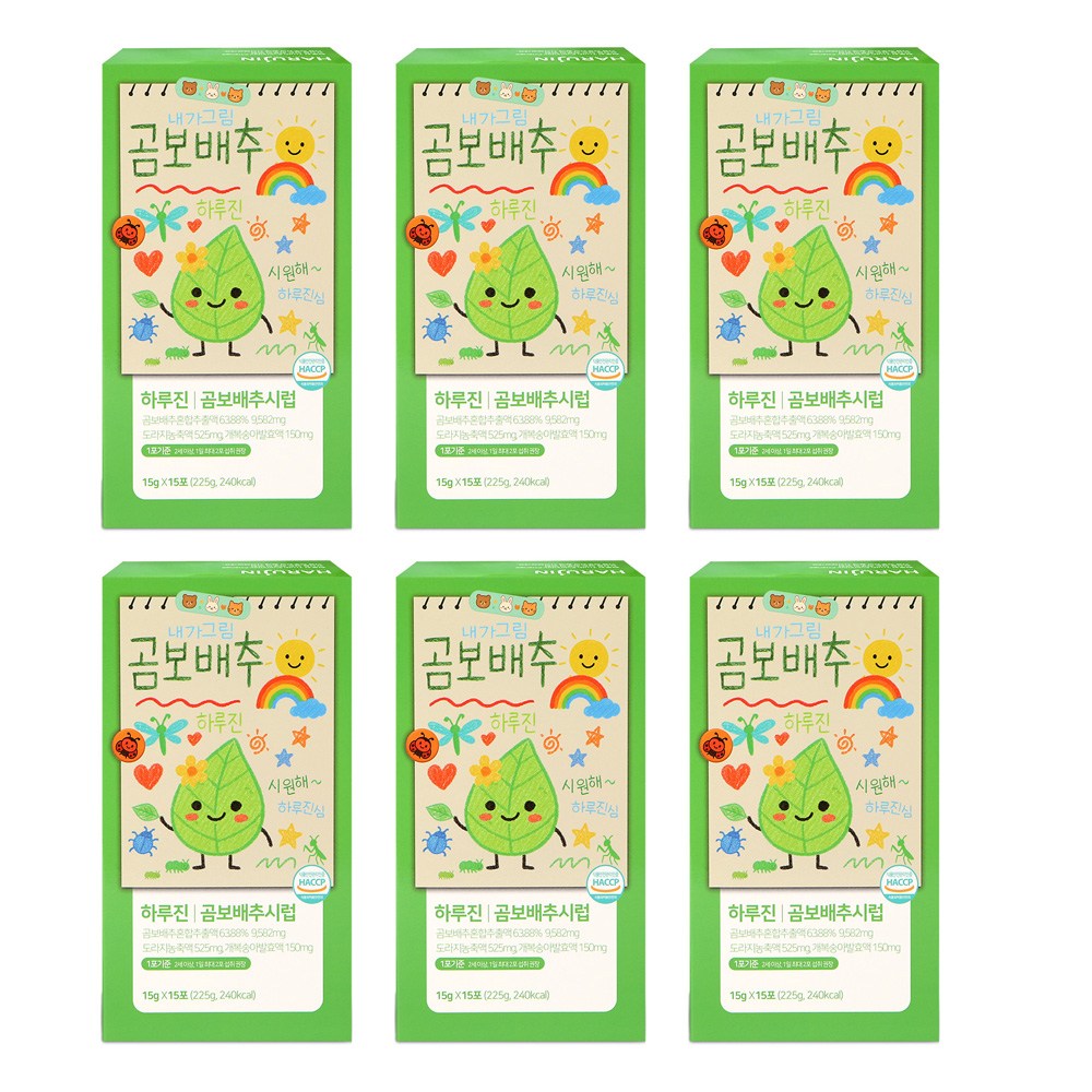 하루진 곰보배추시럽 곰보배추즙 스틱 수세미 작두콩 도라지 함유, 90개, 15g 96,660원