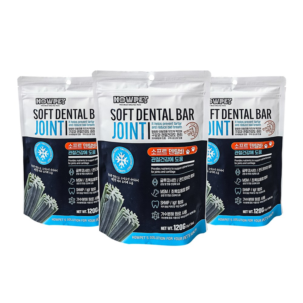 하우펫 소프트 덴탈바 조인트 120g 3개, 3개, 120g, 조인트 11,590원