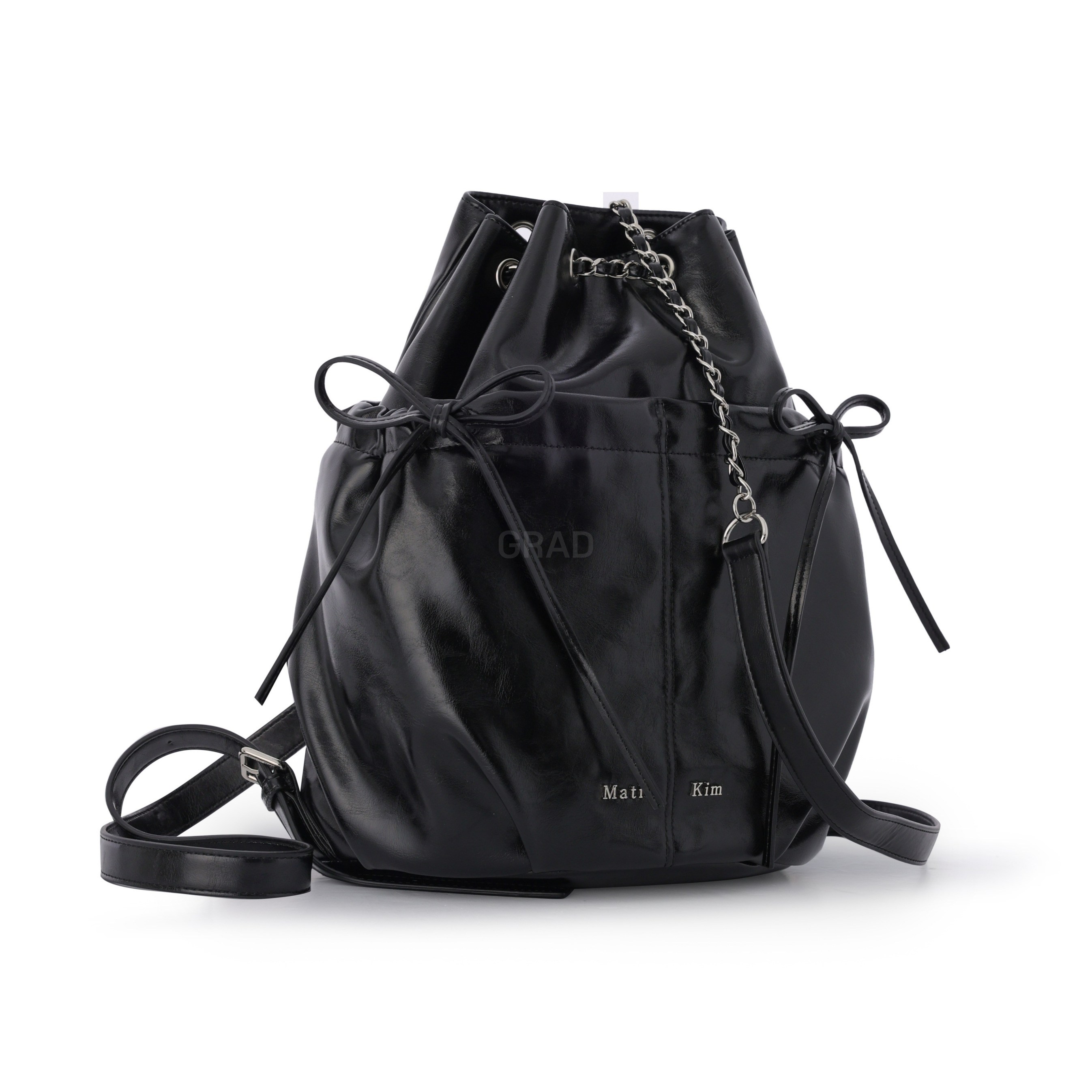 당일발송 마뗑킴 드로우 스트링 리본 백팩 여성 가방 MK249OBG068M + GRAD 정품보증택 158,000원