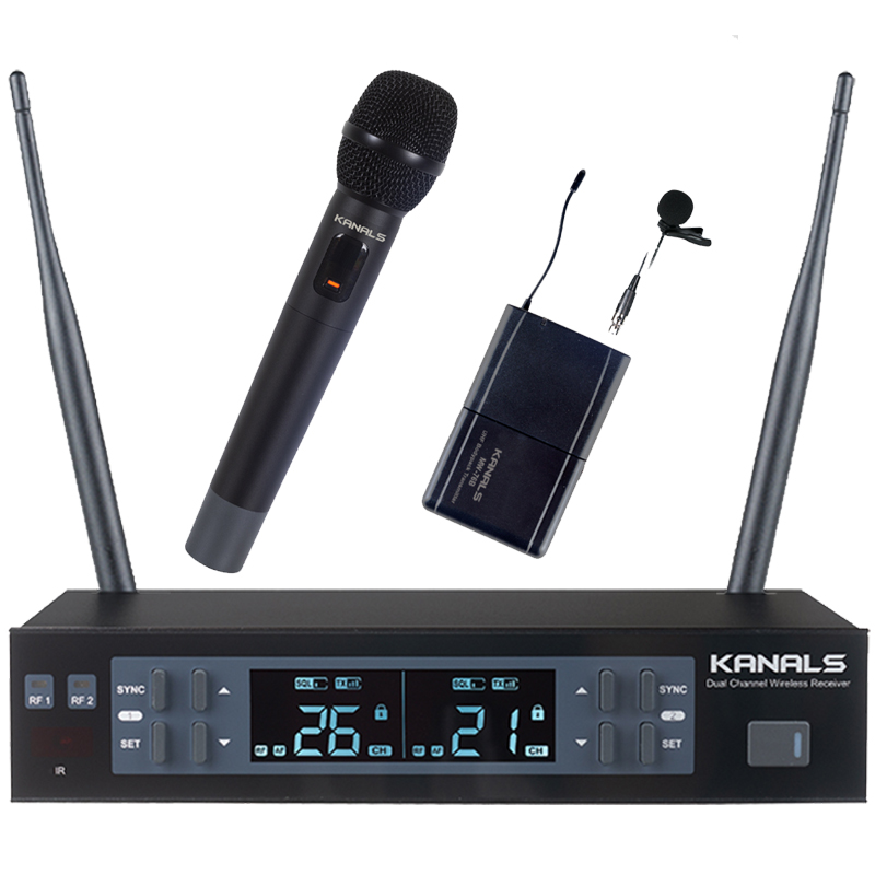 카날스 MW-620 무선마이크 2채널 강의용 행사용 세트 [MW-620 핸드마이크/핀마이크 선택] 293,020원