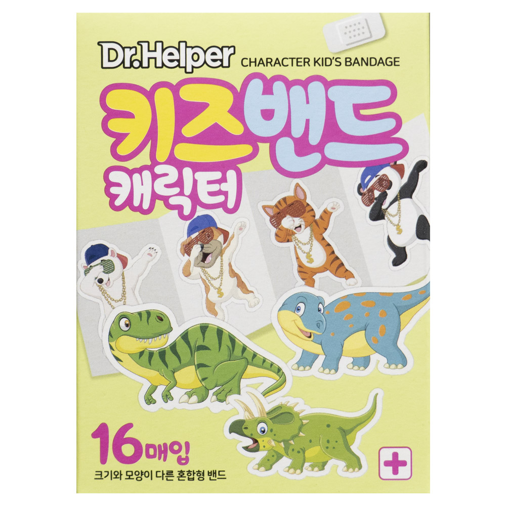 [닥터헬퍼 공식] 캐릭터 키즈밴드 자동차 - 공주 공룡 아기 일회용 반창고 상처 밴드 4,180원