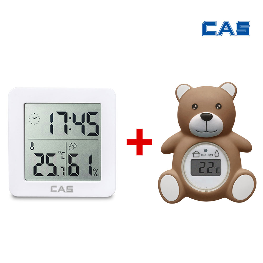 [1+1] 카스 디지털 온습도계 T025 + 카스 디지털 탕온계 곰돌이 T4 24,400원