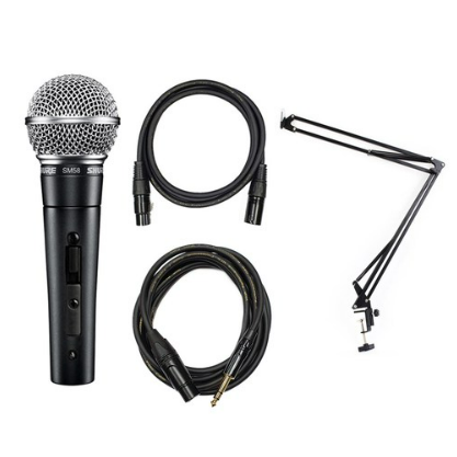 SHURE 슈어 SM58SK 보컬용 마이크 (스위치있음), SM58 SK 마이크+2관절 스탠드 214,990원