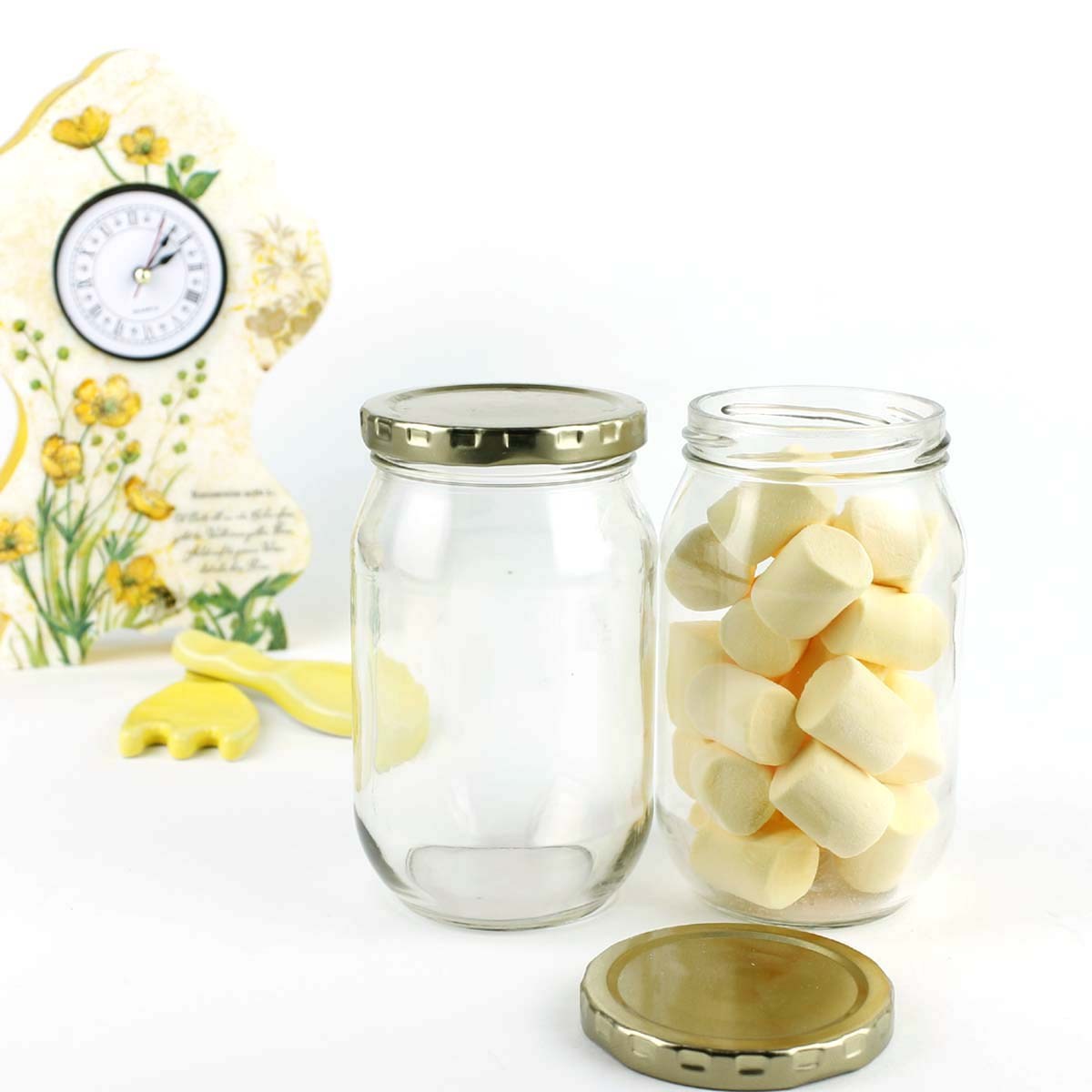 [가인글로벌] 고려쨈580 골드캡 40개 1박스 잼병 과일청병 유리병, 40개, 470ml 34,800원