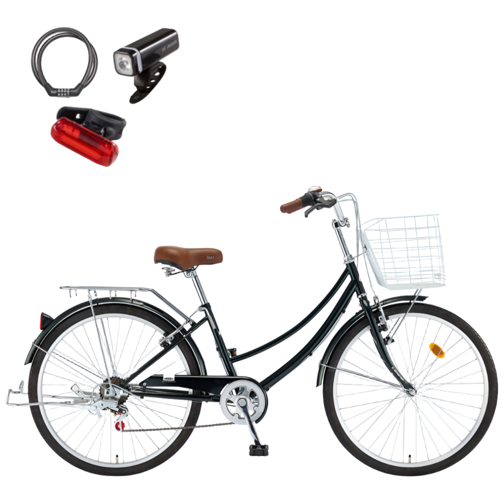 2026 삼천리 26 선데이 자전거 7단 클래식 시티형자전거, 1개, 171cm, 펄 다크 그린 280,000원