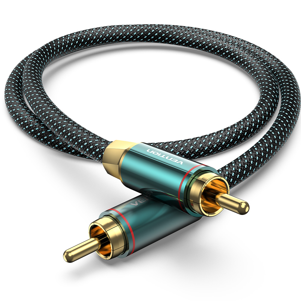 벤션 1 RCA M to M 하이파이 동축 오디오 은 도금 코어 케이블, BCTGI-3m, 그린, 1개 29,900원