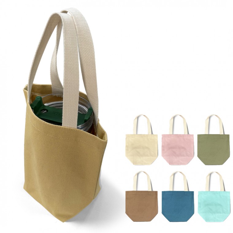 [히트템] 캔버스 컬러풀 드링크백 텀블러 캐리어 컵홀더 테이크아웃 에코백 5,170원