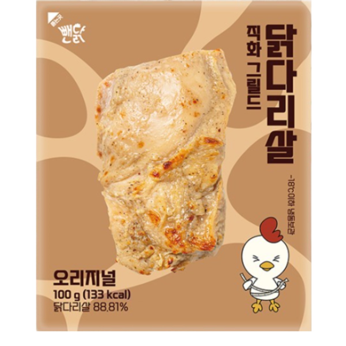 뺀닭 닭다리살 껍질 벗긴 직화그릴드 통닭다리살 오리지널 30팩, 100g, 30개 69,000원