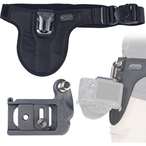 스파이더 홀스터 두 대의 전문 카메라 휴대할 수 있 스파이더프로 DSLR 듀얼 시스템 v2와 안전한 드로 액세스 셀프 잠금 홀스터가 장착 벨트가 특징인 헤비기어 345,600원