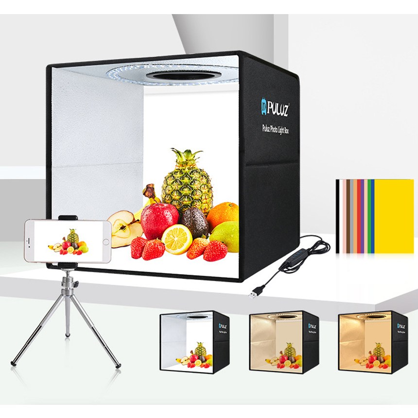 PULUZ 포토박스 포토부스 미니 스튜디오 소프트박스 6가지 색상 배경지 포함 32,490원