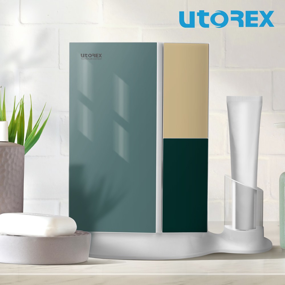 유토렉스 퍼펙트케어 그리드컬렉션 칫솔살균기 그린 49,900원