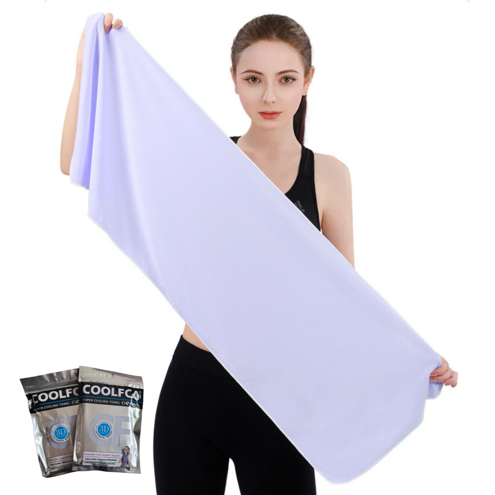 레이지웍 업그레이드 양면 헬스 줌바 스포츠 쿨링 타올 수건 2pcs, 2개, 파스텔퍼플 14,900원