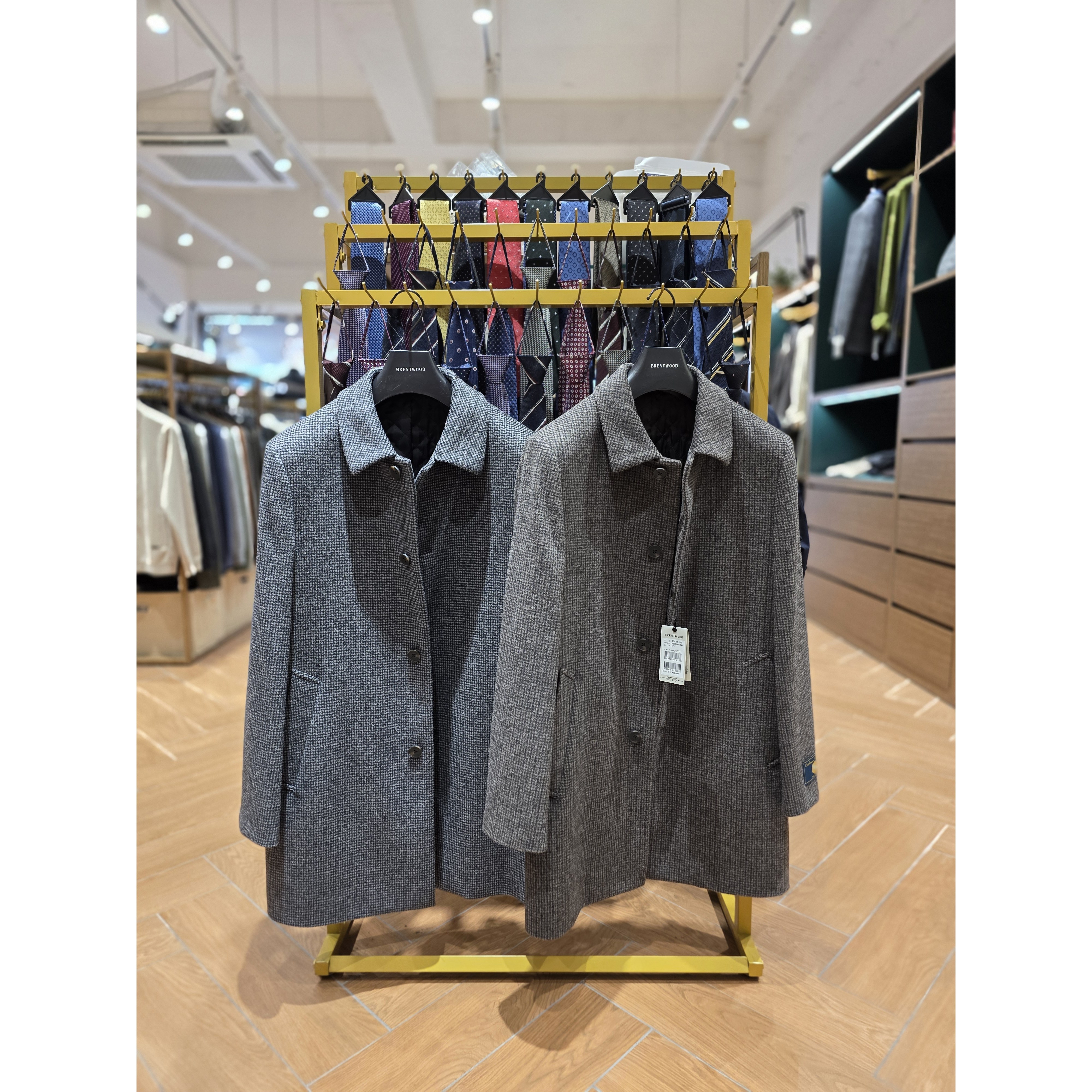 코오롱 브렌우드 울 캐시미어 블렌디드 하프 코트 겨울 비즈니스 캐주얼 BRCBW25541 225,000원