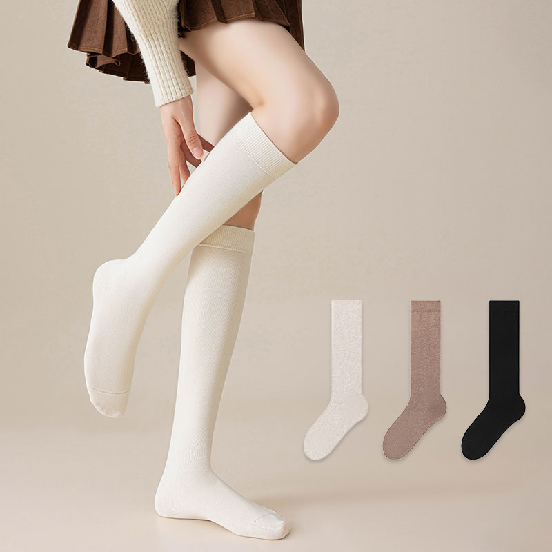 MJLP 여성 순색 압축 봄여름 니삭스 패션 슬림 롱 양말 중목 양말 반장 양말 장목 양말 반목 양말 운동 양발 양말 다리 보온대 필라테스 3족 세트 7,980원
