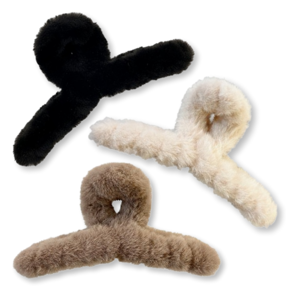 니즈유 13cm 빅사이즈 러블리 퍼 집게핀 [3종세트] 6,900원