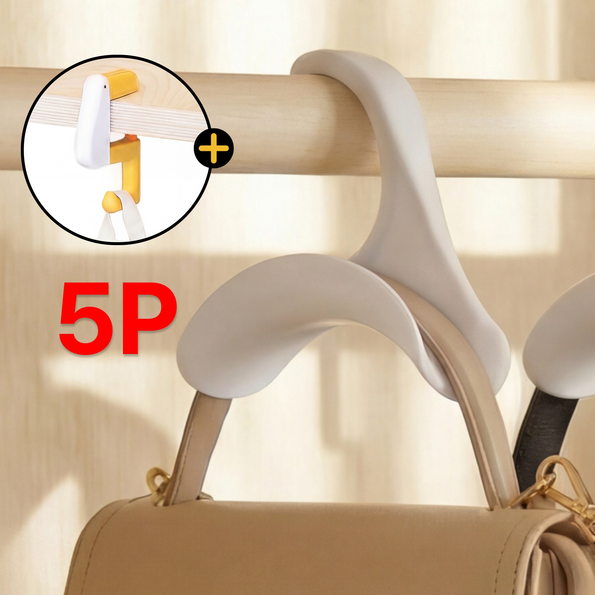 생활 정돈 원해아 2세대 아치형 가방걸이 5P 휴대용 걸이, 1개, WH0008-A타입 21,900원