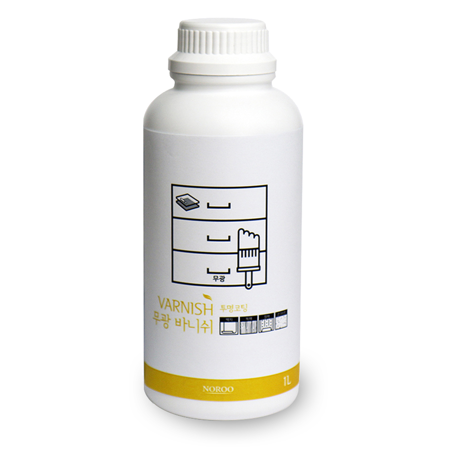 노루페인트 수성 바니쉬 1L 무광 유백색, 1개 12,800원