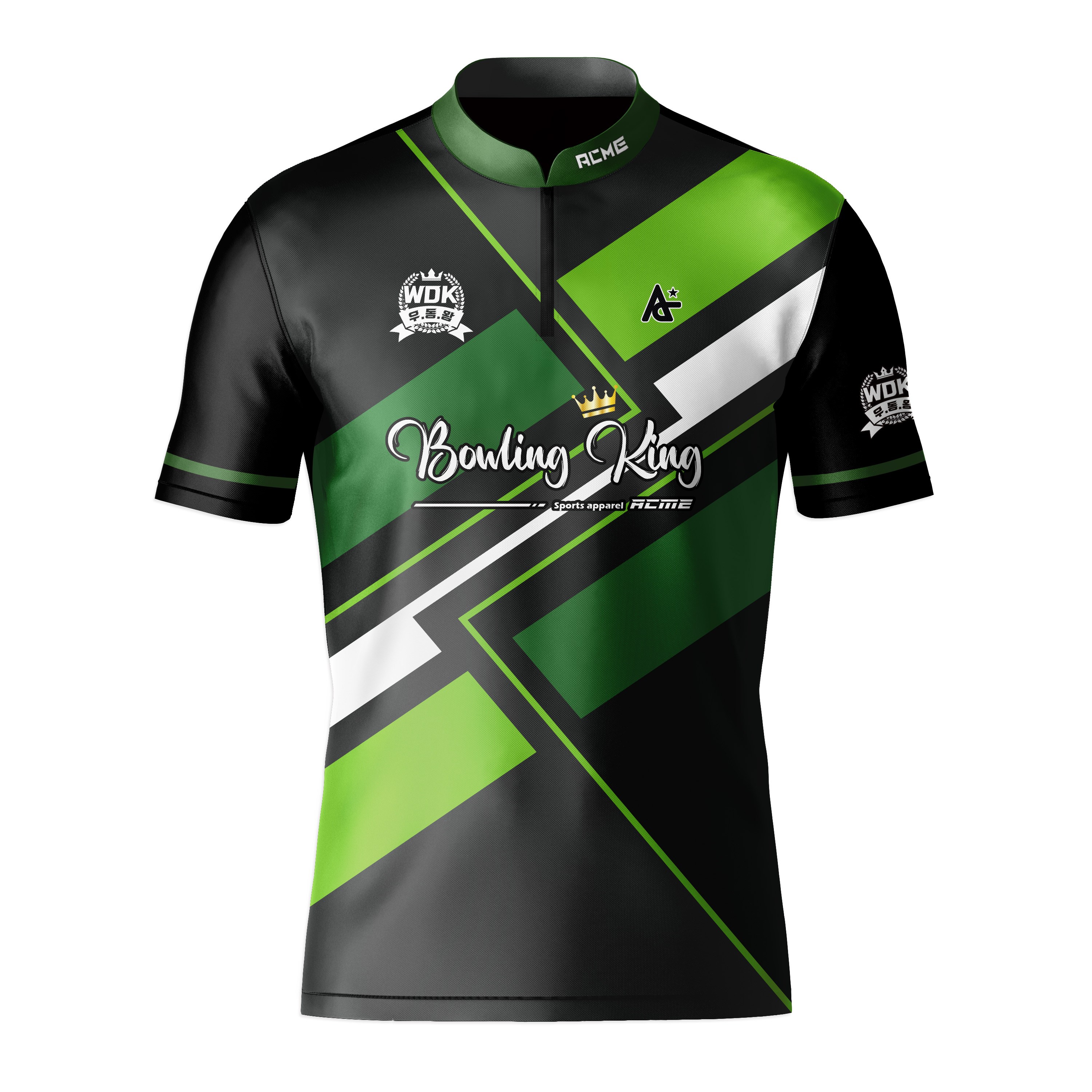 볼링티셔츠 볼링집업티 우리동네볼링왕 CoWD05-그린 우동왕 우동볼 애크미 ACME 볼링연습티 39,000원