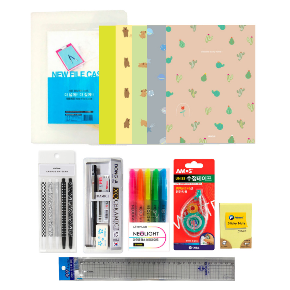 중고등 문구세트 8종 세트 신학기 입학선물 졸업선물, 1세트 18,800원