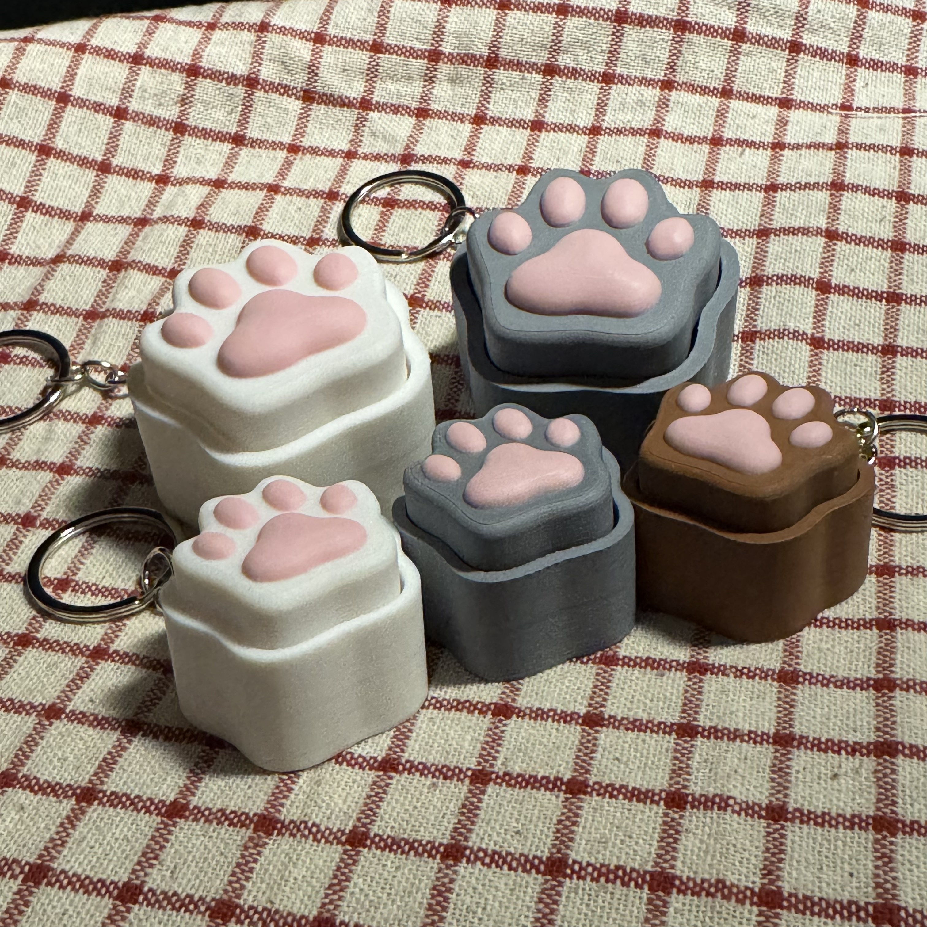 여백공방 고양이 발바닥 젤리 클릭커 키링 11,980원