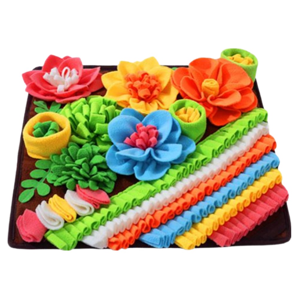 [당일출고] 노즈워크 강아지 놀이 분리불안 꽃밭 매트 장난감 반려견, 1개, 노즈워크 17,000원