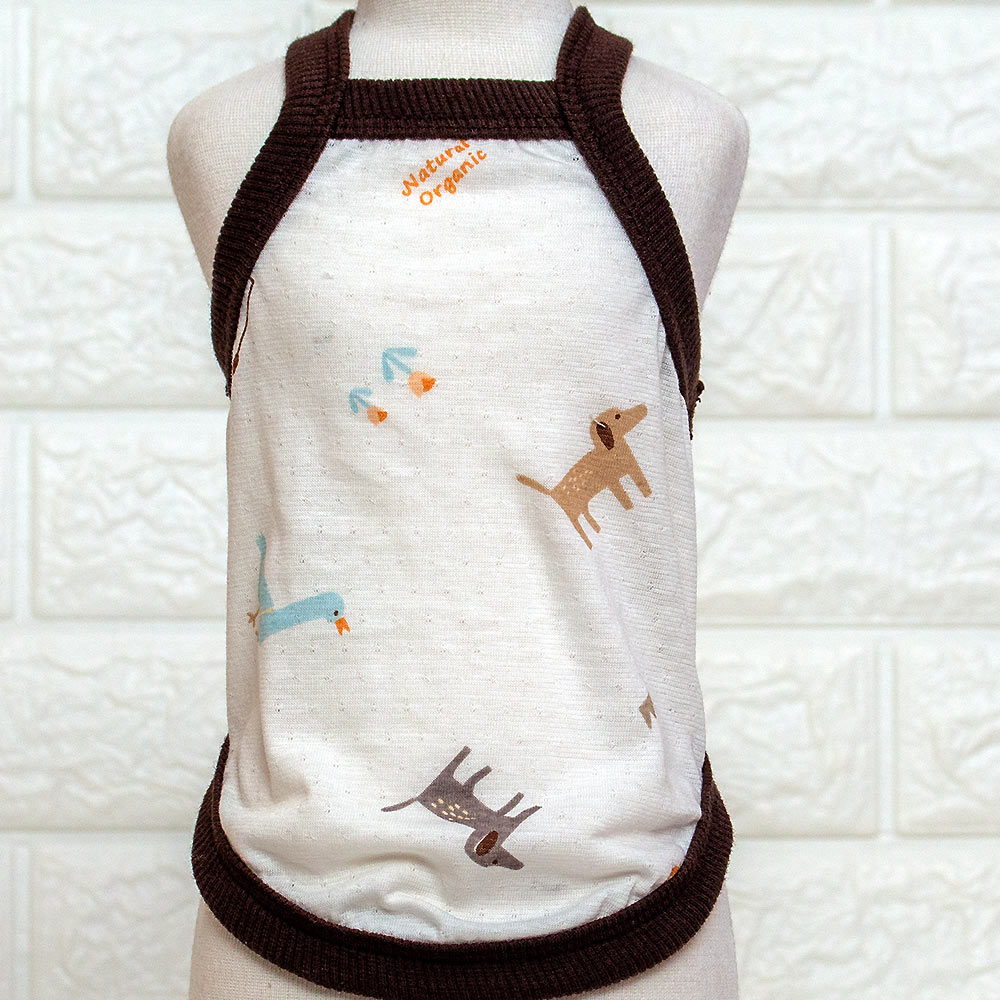 해피앤퍼피 강아지옷 오가닉 실내복 조끼 잠옷 내복 노령견옷 커플룩 애견옷 봄 여름 가을 겨울  XS-3XL 9,900원