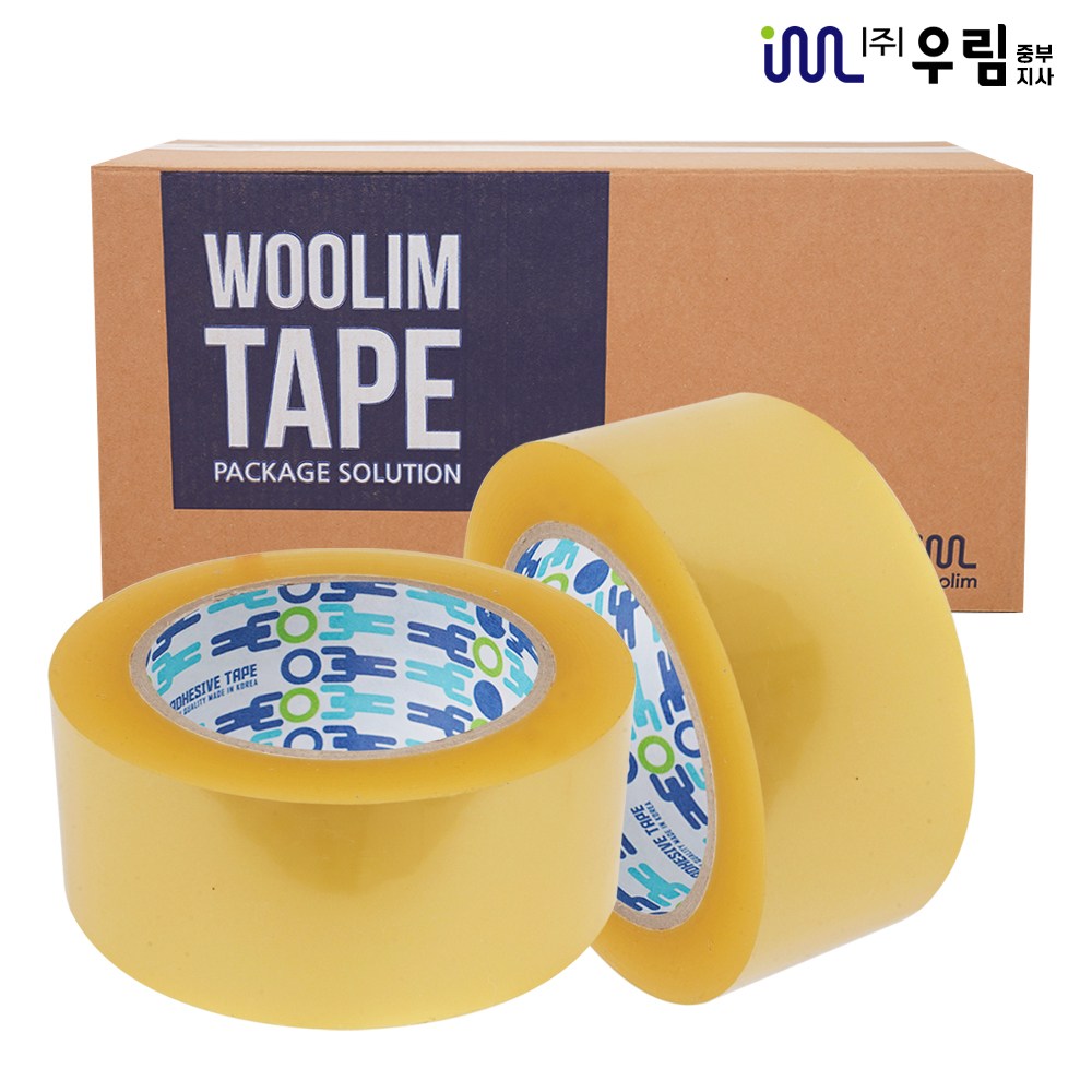 우림중부지사 박스테이프 투명 opp 포장용 경포장 57mic x 48mm x 80M x 40개 32,500원