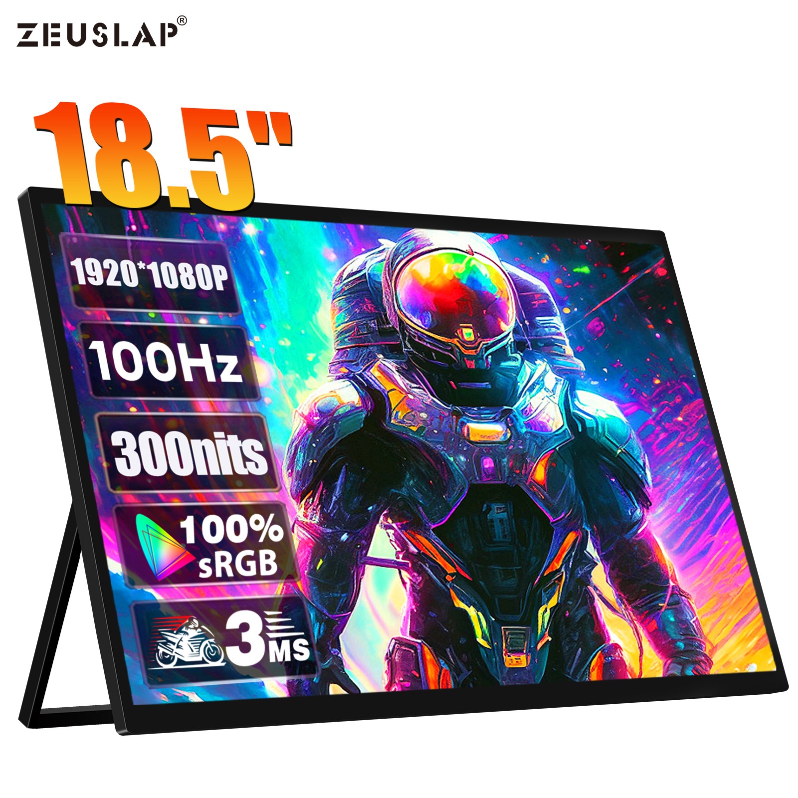 ZEUSLAP 제우스랩 18.5inch 100hz IPS 휴대용 모니터 DEX 모니터 초경량 초슬림 휴대 포터블 모니터 Z18S 139,000원