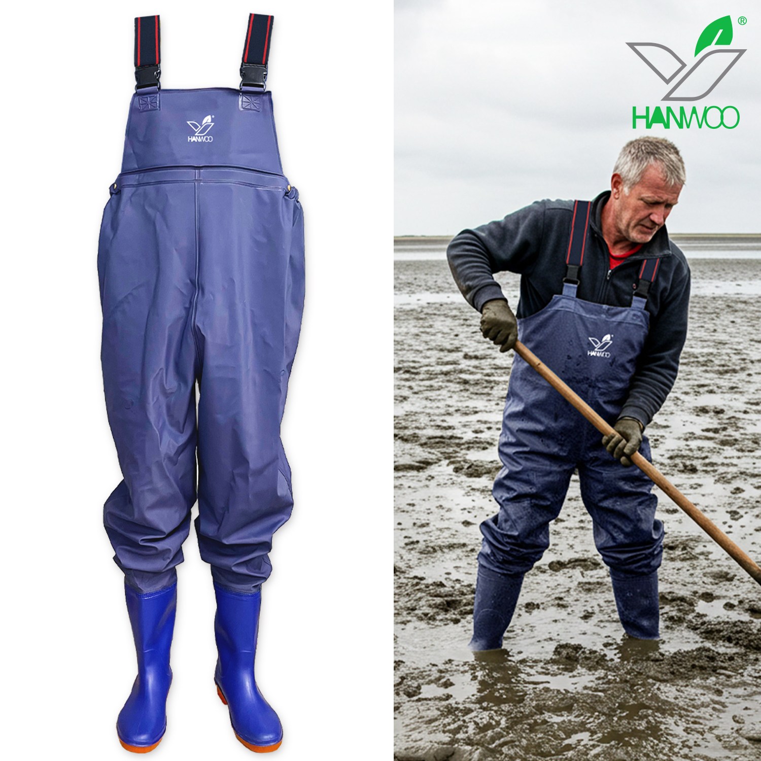 가슴장화 체스타 PVC 방수 어부 해루질 낚시 갯벌 웨이더 체스터 14,800원