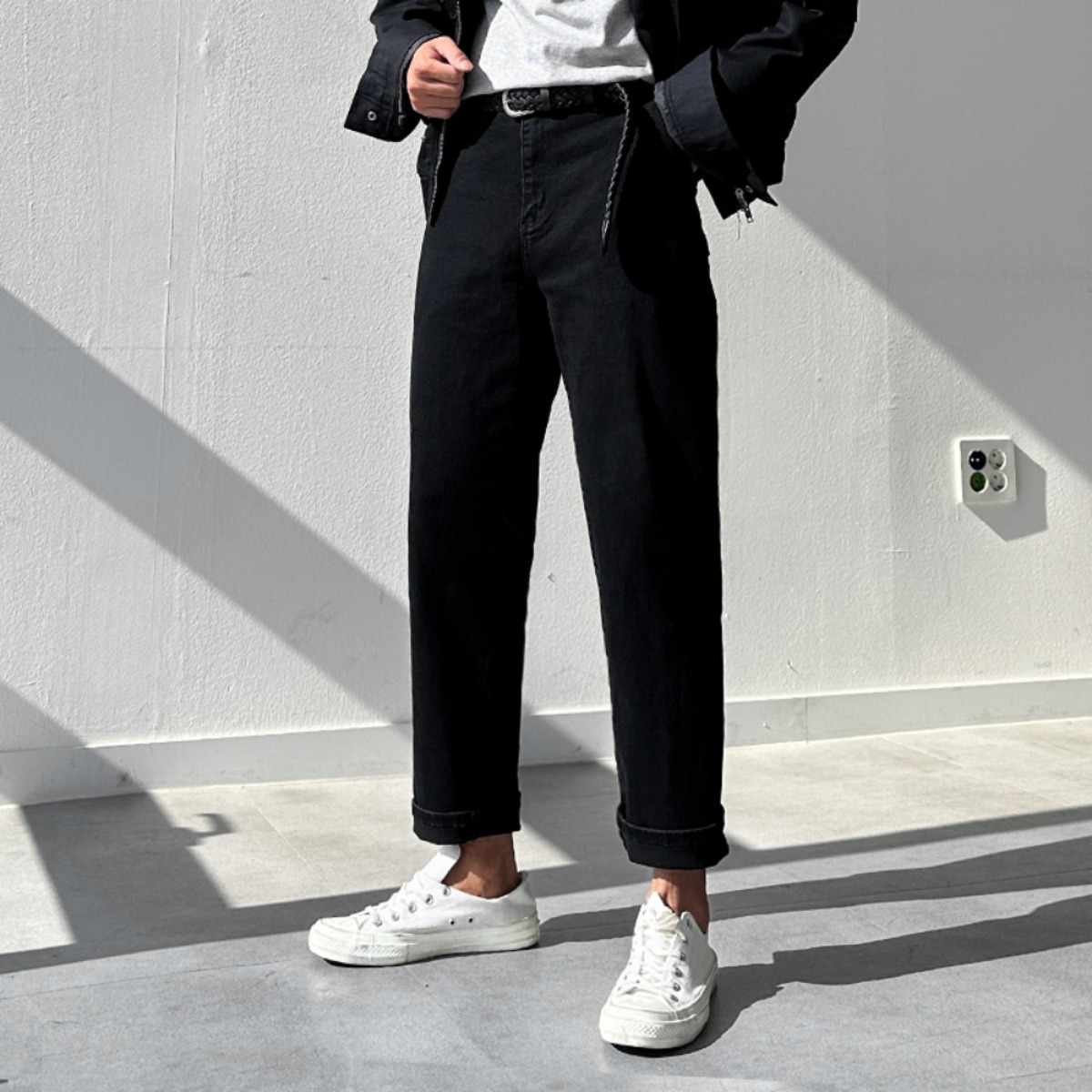 남자 남성 사계절 테이퍼드 핏 허벅돼 히든밴딩 스판 일자 청바지 데님 팬츠 빅사이즈 24,800원